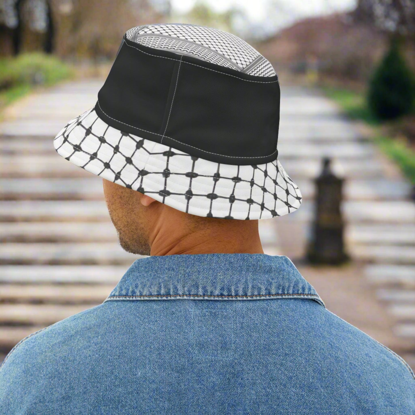 Native Rep Palestine Bucket Hat (Black)