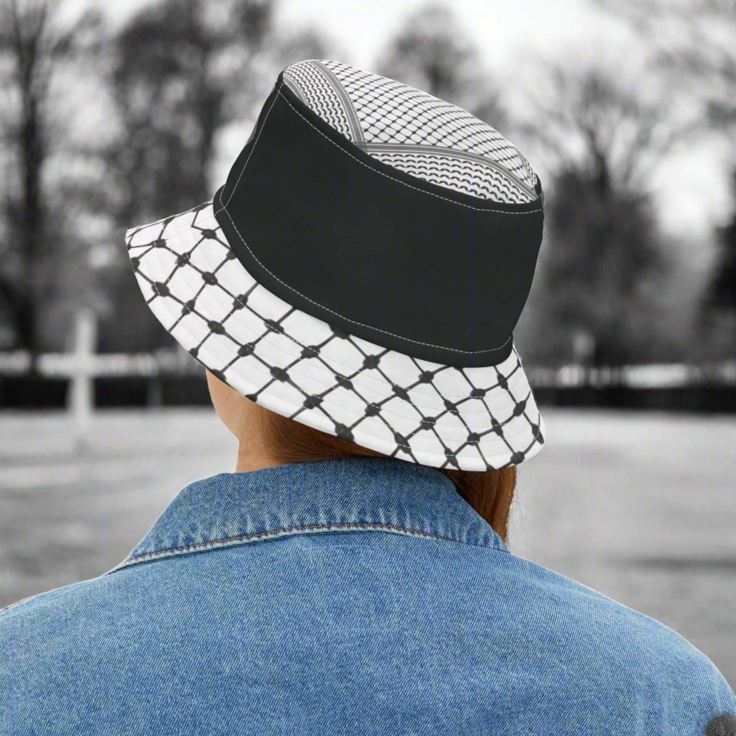 Native Rep Palestine Bucket Hat (Black)