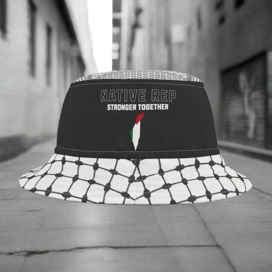 Native Rep Palestine Bucket Hat (Black)