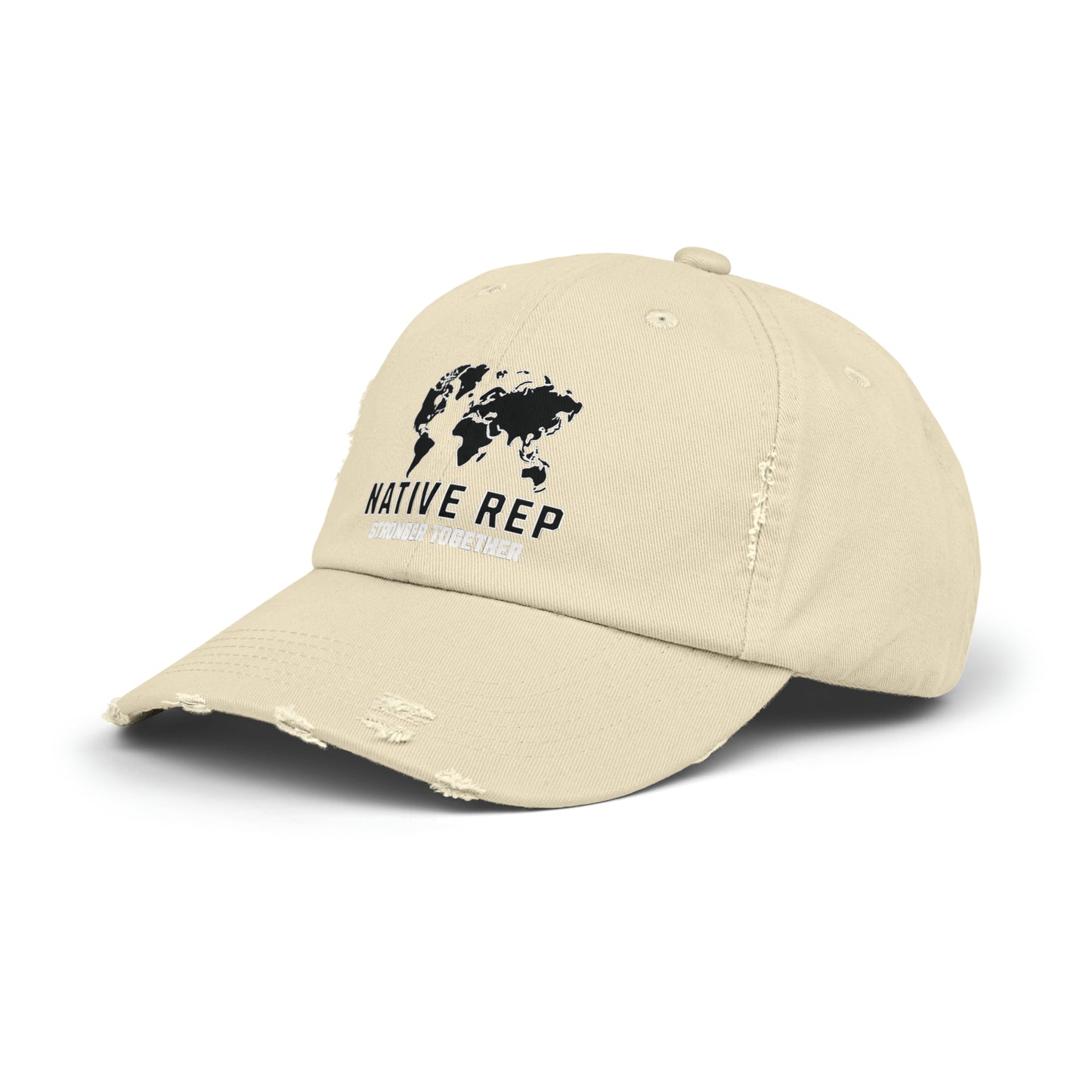 Native Rep Distressed Cap