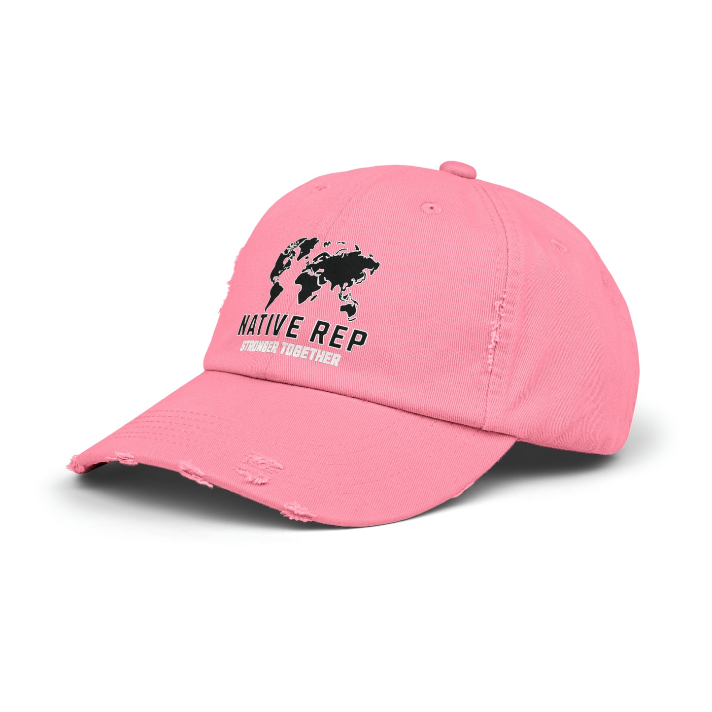 Native Rep Distressed Cap