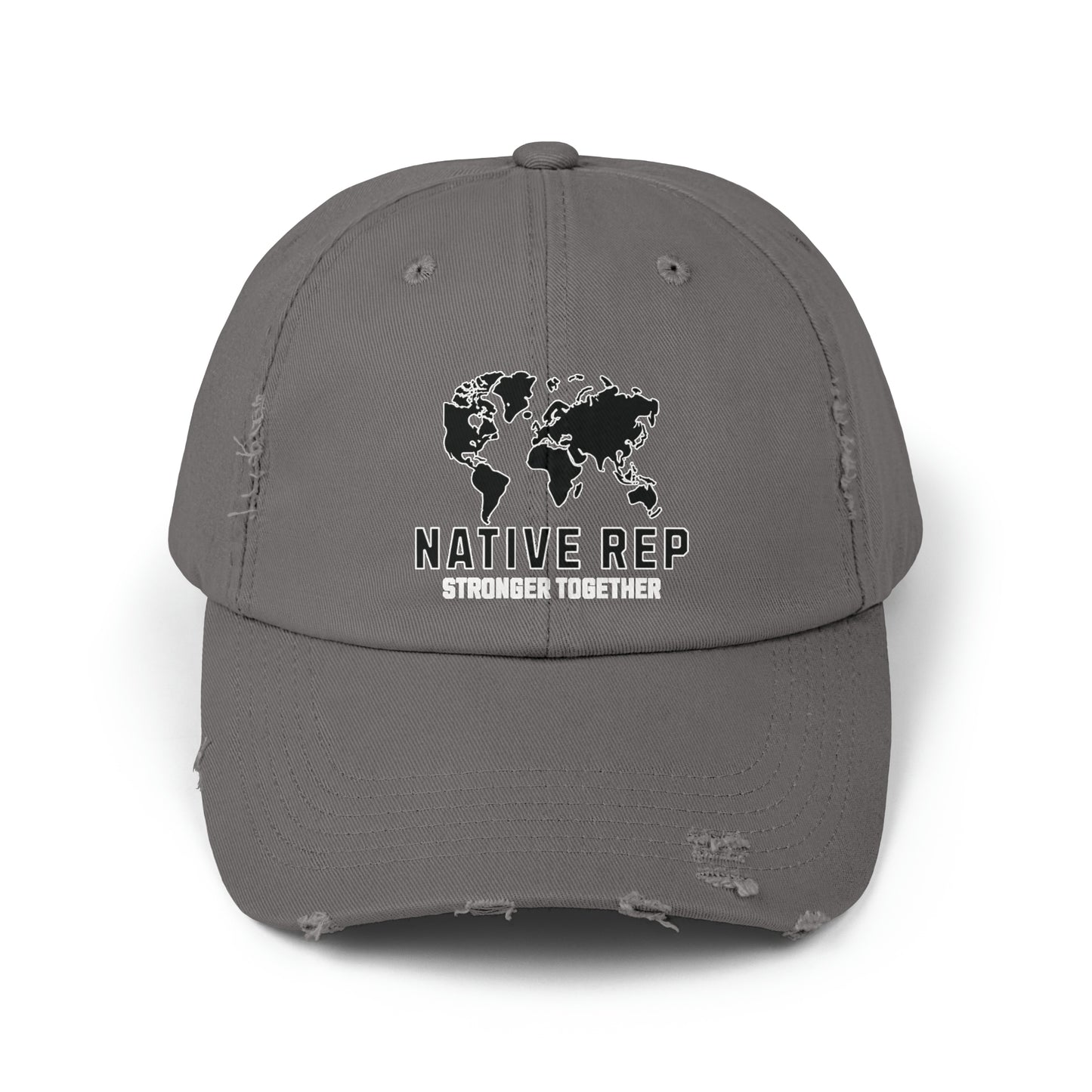 Native Rep Distressed Cap