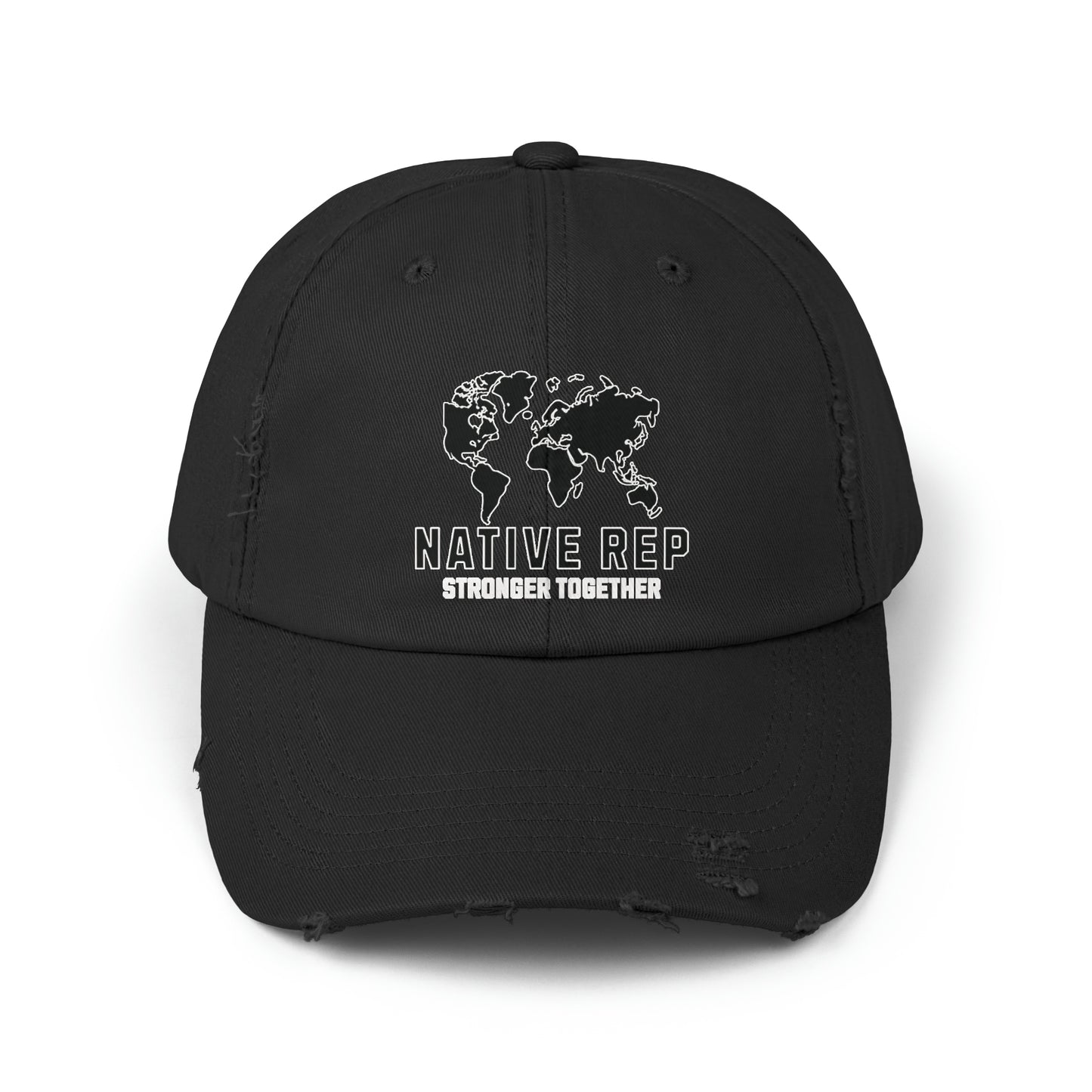 Native Rep Distressed Cap